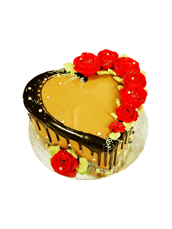 Heart and Roses Cake| Fab Special Heart and Roses Cakes